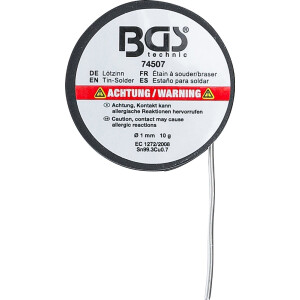 BGS 74507 Lötzinn | auf Rolle | bleifrei | Ø 1 mm | 10 g