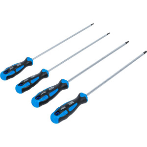 BGS 74541 Schraubendreher-Satz | extra lang | T-Profil (für Torx) | T15 - T30 | 4-tlg.