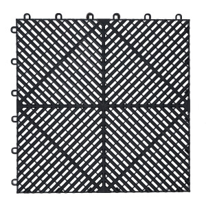 BGS 74546 Kunststoff-Fliesen-Satz | Klick-System | 400 x 400 x 18 mm | 10-tlg.