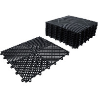 BGS 74546 Kunststoff-Fliesen-Satz | Klick-System | 400 x 400 x 18 mm | 10-tlg.