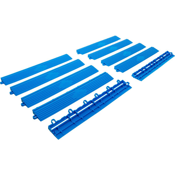 BGS 74547 Kunststoff-Fliesen-Randelement-Satz | Klick-System | 400 x 55 x 15 mm | 10-tlg.