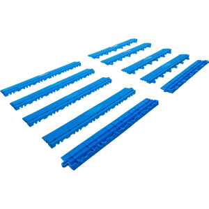 BGS 74547 Kunststoff-Fliesen-Randelement-Satz | Klick-System | 400 x 55 x 15 mm | 10-tlg.