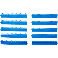 BGS 74547 Kunststoff-Fliesen-Randelement-Satz | Klick-System | 400 x 55 x 15 mm | 10-tlg.