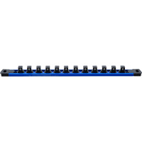 BGS 74551 Halteschiene für 12 Steckschlüssel-Einsätze | magnetisch | für Antrieb 12,5 mm (1/2")
