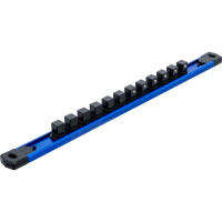 BGS 74551 Halteschiene für 12 Steckschlüssel-Einsätze | magnetisch | für Antrieb 12,5 mm (1/2")