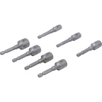 BGS 74562 Ausdreh-Satz für Schrauben und Muttern | Antrieb Außensechskant 6,3 mm (1/4") | für Bohrmaschinen | 7-tlg.