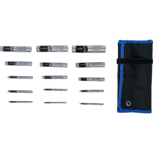 BGS 74570 Locheisen-Satz | 2 - 22 mm | 15-tlg.