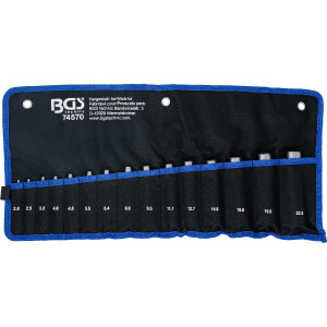 BGS 74570 Locheisen-Satz | 2 - 22 mm | 15-tlg.