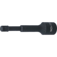 BGS 74588 Kraft-Spezial-Bit-Einsatz | Länge 115 mm | Antrieb Innenvierkant 12,5 mm (1/2") | Innenvielzahn (für XZN) M12 | für VAG