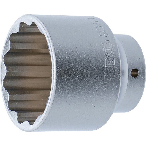 BGS 7459 Steckschlüssel-Einsatz Zwölfkant | Antrieb Innenvierkant 20 mm (3/4") | SW 60 mm