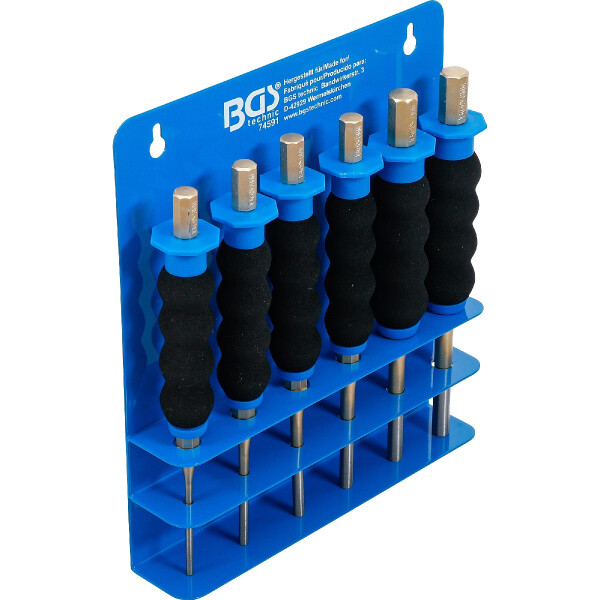 BGS 74591 Splintentreiber-Satz | mit Handschutz | 180 mm | 3 - 8 mm | 6-tlg.