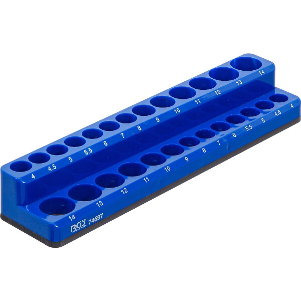 BGS 74597 Kunststoffhalter für Steckschlüssel-Einsätze | magnetisch | 6,3 mm (1/4")