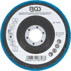 BGS 74618 Polierscheibe | Aluminiumoxid | Ø 125 mm | Körnung 240
