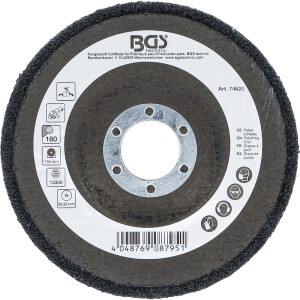 BGS 74620 Polierscheibe | Siliziumkarbid | Ø 115 mm | Körnung 180