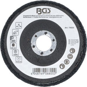 BGS 74625 Polierscheibe | Siliziumkarbid | Ø 125 mm | Körnung 320