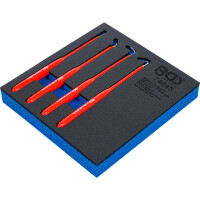 BGS 74645 Werkstattwageneinlage 1/6: Haken-Satz | isoliert | 180 mm | 4-tlg.