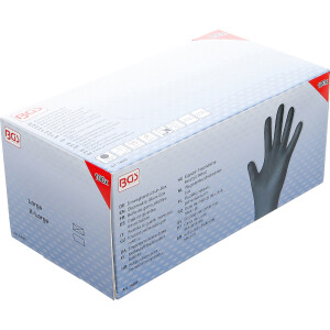 BGS 74669 Einweghandschuh-Box | Nitril | mit extra Griffigkeit | Gr. L | 100 St.