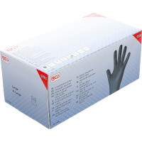 BGS 74669 Einweghandschuh-Box | Nitril | mit extra Griffigkeit | Gr. L | 100 St.