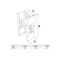 BGS 74673 Magnet-Handschuh- und Taschentuch-Box Halter | 253 x 143 x 95 mm