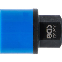 BGS 7510-17 Spiral-Profil-Steckschlüssel-Einsatz / Schraubenausdreher | Antrieb Außensechskant 17 mm | SW 17 mm
