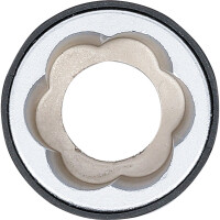 BGS 7510-19 Spiral-Profil-Steckschlüssel-Einsatz / Schraubenausdreher | Antrieb Außensechskant 19 mm | SW 19 mm