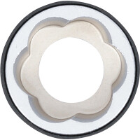 BGS 7510-21 Spiral-Profil-Steckschlüssel-Einsatz / Schraubenausdreher | Antrieb Außensechskant 21 mm | SW 21 mm