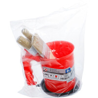 BGS Diy 76500 Flach- / Ring-Pinsel-Satz | mit Farbbecher | 6-tlg.