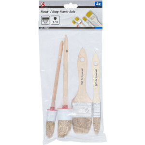 BGS Diy 76525 Flach- / Ring-Pinsel-Satz | 4-tlg.