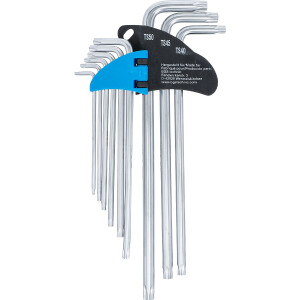 BGS 777 Winkelschlüssel-Satz | extra lang | TS-Profil (für Torx Plus) TS10 - TS50 | 9-tlg.