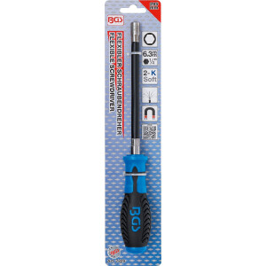 BGS 7829 Bit-Schraubendreher für Bits mit flexiblem Schaft | Abtrieb Innensechskant 6,3 mm (1/4")