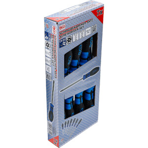 BGS 7841 Schraubendreher-Satz | T-Profil (für Torx) mit Bohrung | T10 - T40 | 7-tlg.
