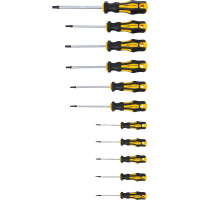 BGS Diy 7844 Schraubendreher-Satz | T-Profil (für Torx) T6 - T40 | 11-tlg.