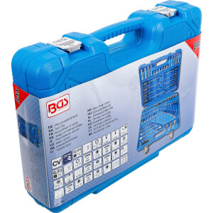 BGS 7849 Werkzeugsortiment | 6,3 mm (1/4") + 12,5 mm (1/2") | E-Profil / T-Profil (für Torx) | 84-tlg.