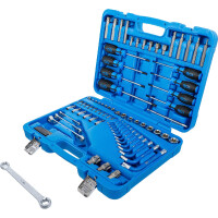 BGS 7849 Werkzeugsortiment | 6,3 mm (1/4") + 12,5 mm (1/2") | E-Profil / T-Profil (für Torx) | 84-tlg.