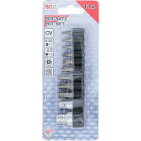 BGS 786 Bit-Satz | Antrieb Außensechskant 6,3 mm (1/4") / 10 mm (3/8") | T-Profil (für Torx) mit Bohrung | 11-tlg.