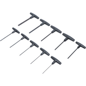 BGS Diy 791 Schraubendreher-Satz mit T-Griff | Innensechskant 2 - 10 mm | 10-tlg.