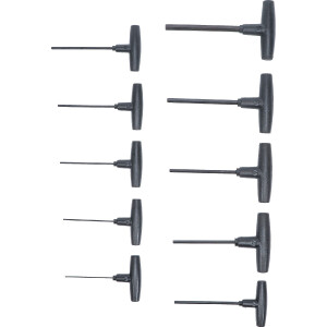BGS Diy 791 Schraubendreher-Satz mit T-Griff | Innensechskant 2 - 10 mm | 10-tlg.