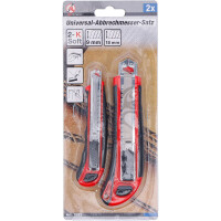 BGS Diy 7953 Universal-Abbrechmesser-Satz | Klingenbreite 9 / 18 mm | 2-tlg.