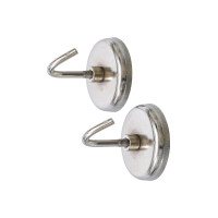 BGS Diy 79913 Magnet-Haken | rund | Ø 34 mm | 2-tlg. | 3,5 kg