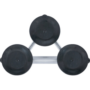 BGS 7996 Dreifach-Gummisauger | Aluminium | Ø 115 mm