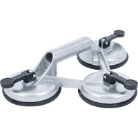 BGS 7996 Dreifach-Gummisauger | Aluminium | Ø 115 mm