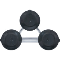 BGS 7996 Dreifach-Gummisauger | Aluminium | Ø 115 mm