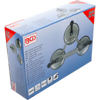 BGS 7996 Dreifach-Gummisauger | Aluminium | Ø 115 mm