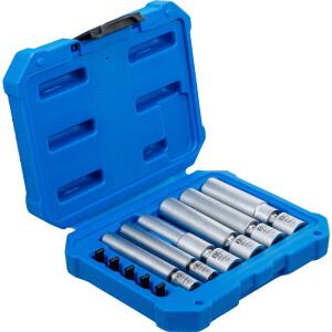 BGS 80000 Glüh- und Zündkerzen-Gelenk-Einsatz-Satz | Antrieb Innenvierkant 6,3 mm (1/4") / 10 mm (3/8") | SW 8 - 9 - 10 - 12 - 14 - 16 mm | 11-tlg.