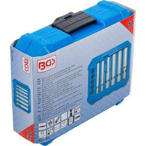 BGS 80000 Glüh- und Zündkerzen-Gelenk-Einsatz-Satz | Antrieb Innenvierkant 6,3 mm (1/4") / 10 mm (3/8") | SW 8 - 9 - 10 - 12 - 14 - 16 mm | 11-tlg.