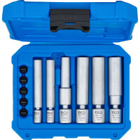 BGS 80000 Glüh- und Zündkerzen-Gelenk-Einsatz-Satz | Antrieb Innenvierkant 6,3 mm (1/4") / 10 mm (3/8") | SW 8 - 9 - 10 - 12 - 14 - 16 mm | 11-tlg.