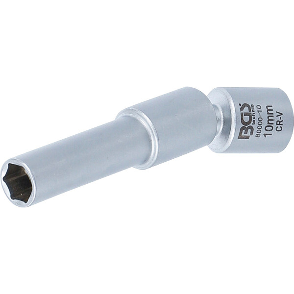 BGS 80000-10 Glüh- und Zündkerzen-Gelenk-Einsatz | Antrieb Innenvierkant 10 mm (3/8") | SW 10 mm