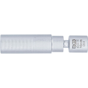 BGS 80000-16 Glüh- und Zündkerzen-Gelenk-Einsatz | Antrieb Innenvierkant 10 mm (3/8") | SW 16 mm
