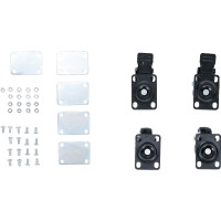 BGS 80015 Lenkrollen-Satz | für Systemkoffer-Rollbrett | 4-tlg.