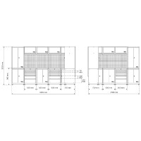 BGS 80160 Schrankwand-System | Werkstatt | Holz | 8 Module